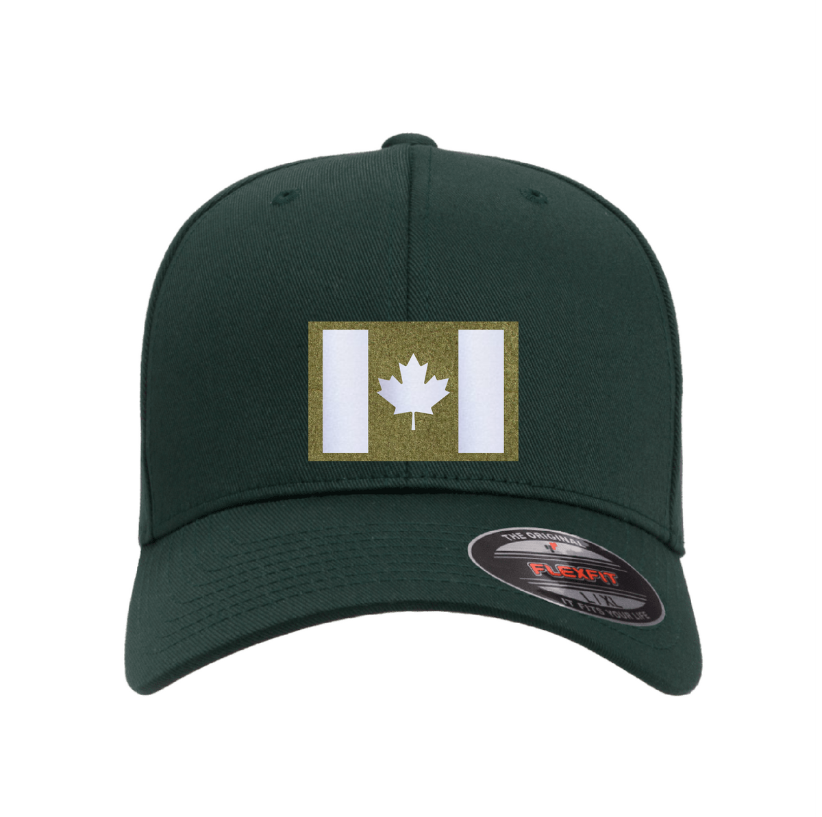 Velcro Hat with Laser-cut Canadian flag