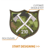 Create Your Own Shield Patch (3" Badge Shield)