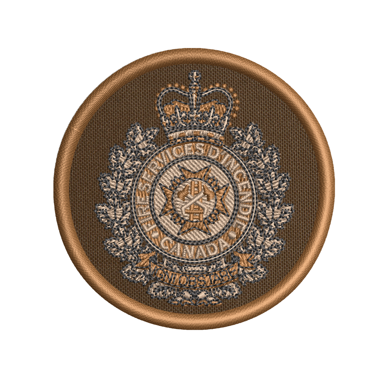 Fire Service D'incendie Badge