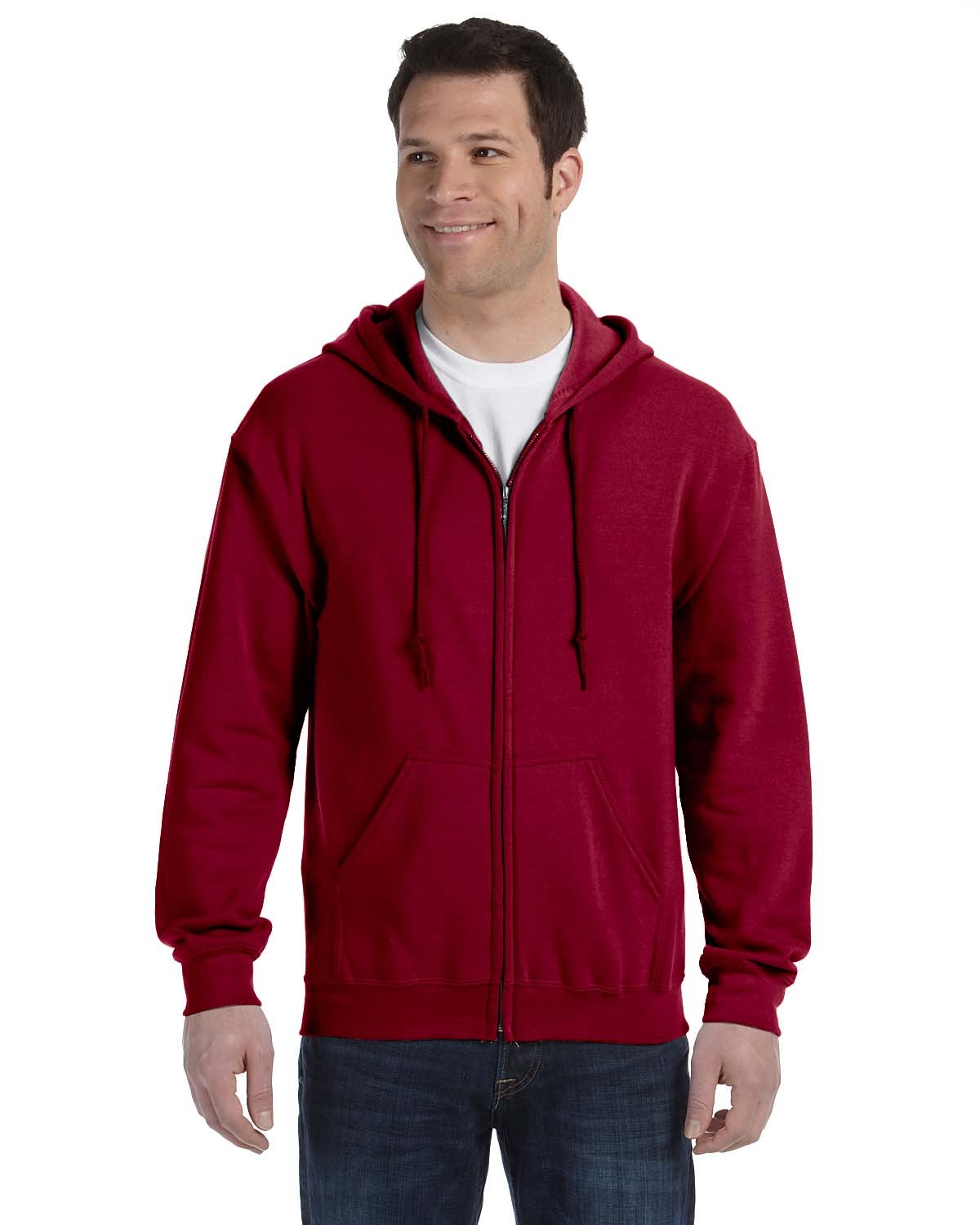 50/50 Full-Zip Hooded Sweatshirt (Heavy Blend 8 oz)