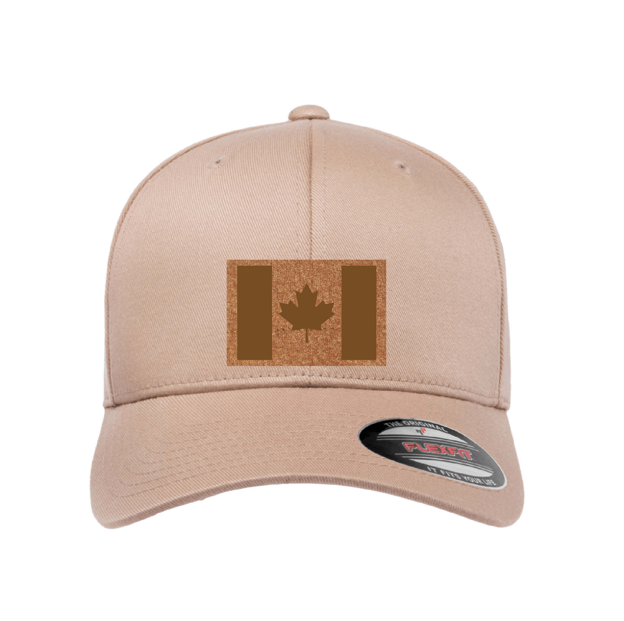 Velcro Hat with Laser-cut Canadian flag