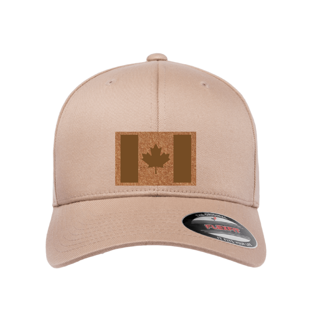 Velcro Hat with Laser-cut Canadian flag