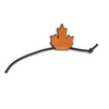 Leather Maple Leaf Retention/Jump Tabs
