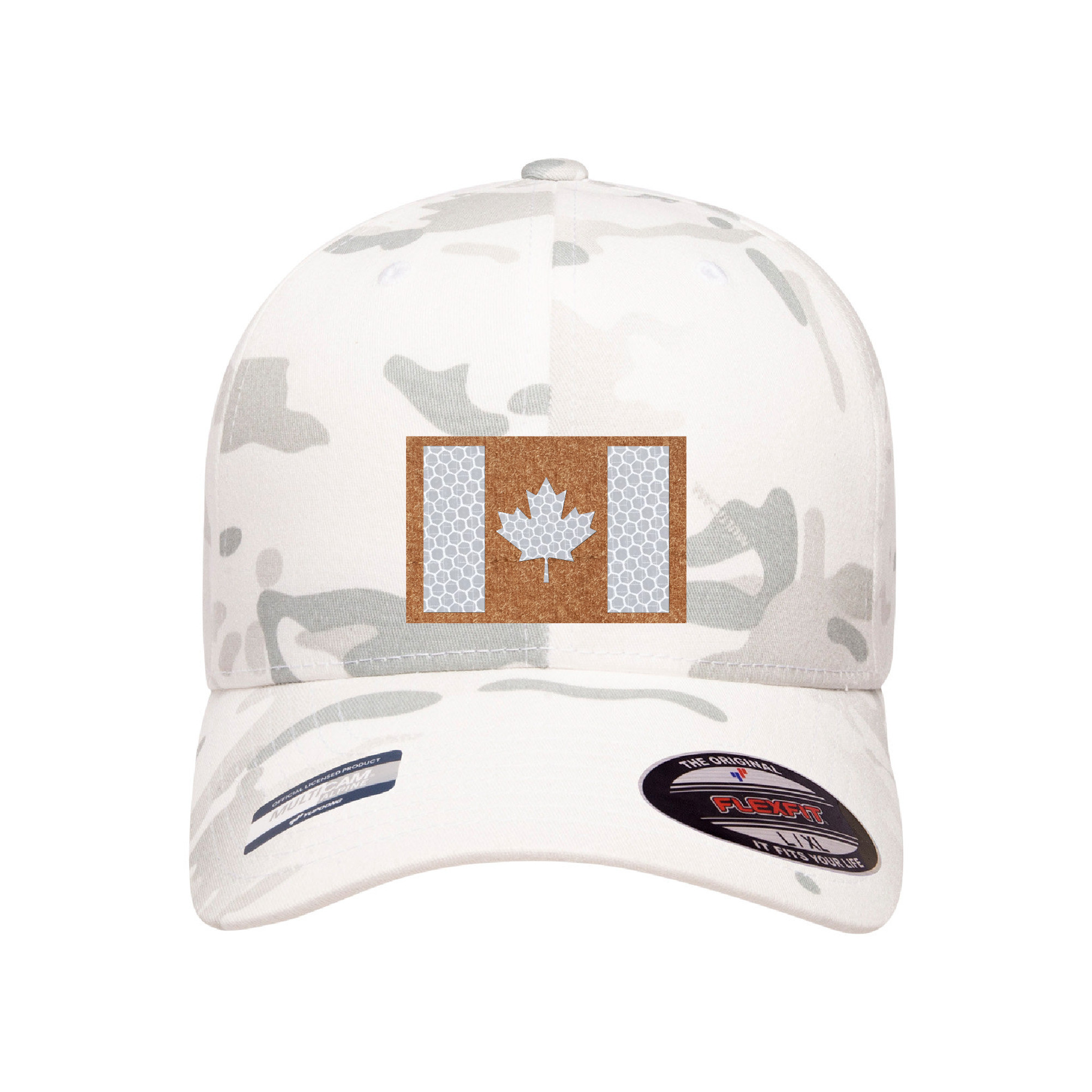 Velcro Hat with Laser-cut Canadian flag