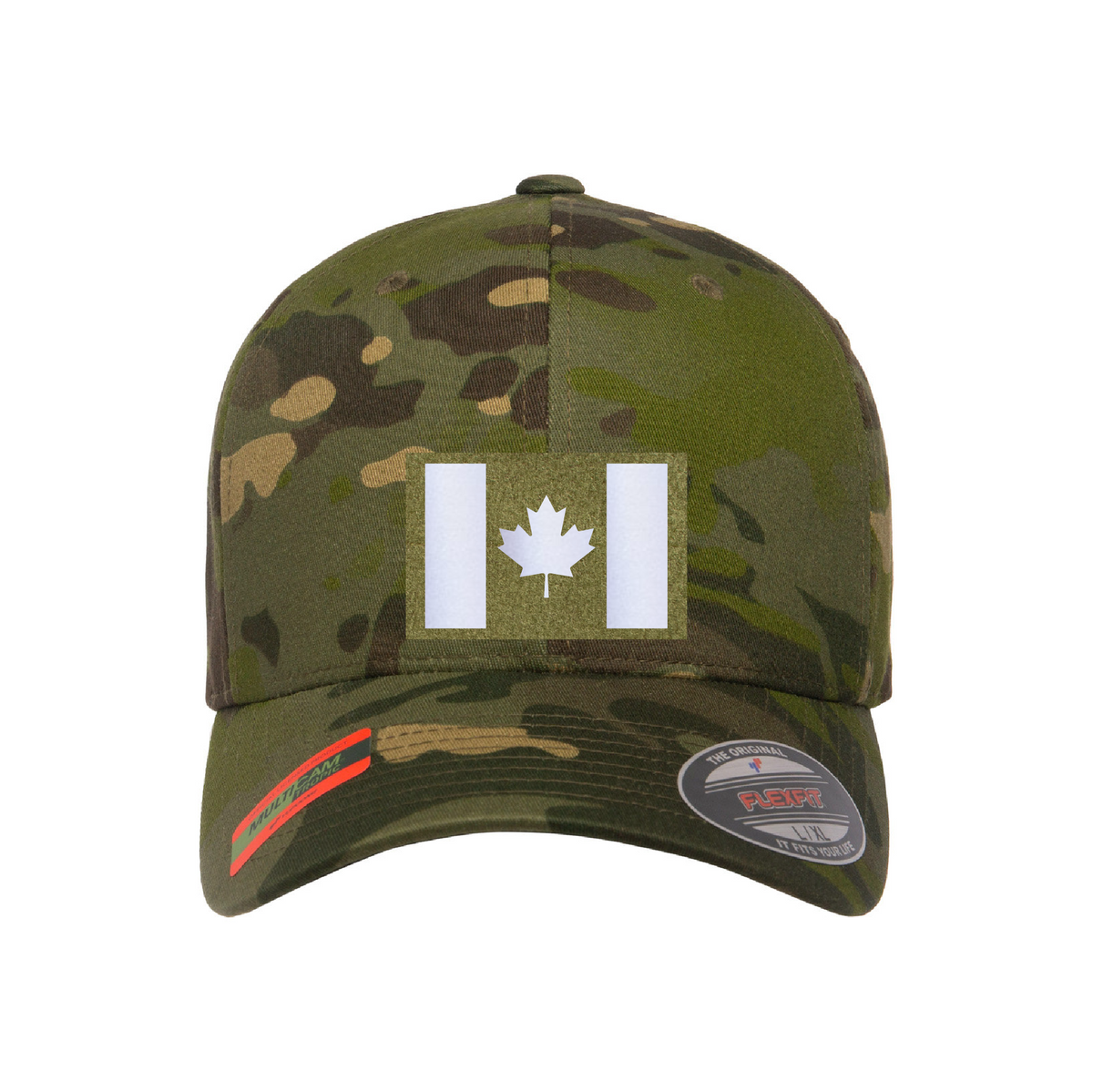 Velcro Hat with Laser-cut Canadian flag