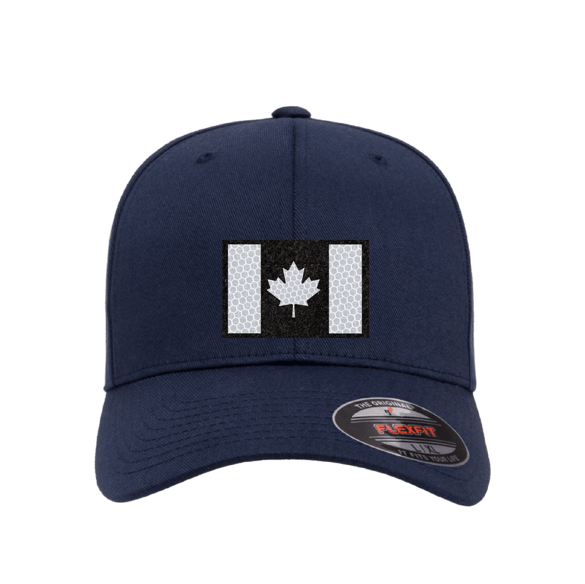 Velcro Hat with Laser-cut Canadian flag