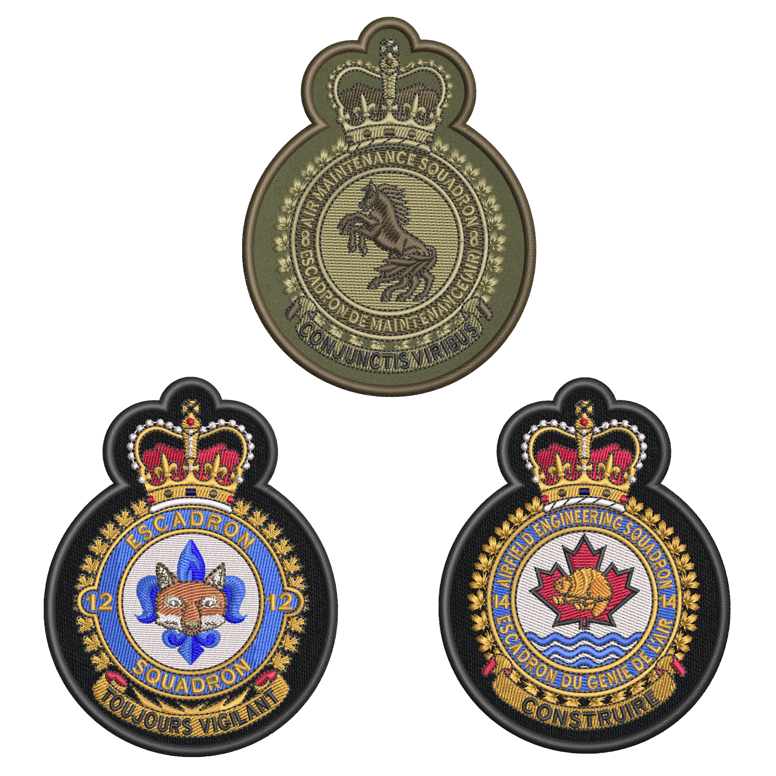 RCAF Support Unit Badges