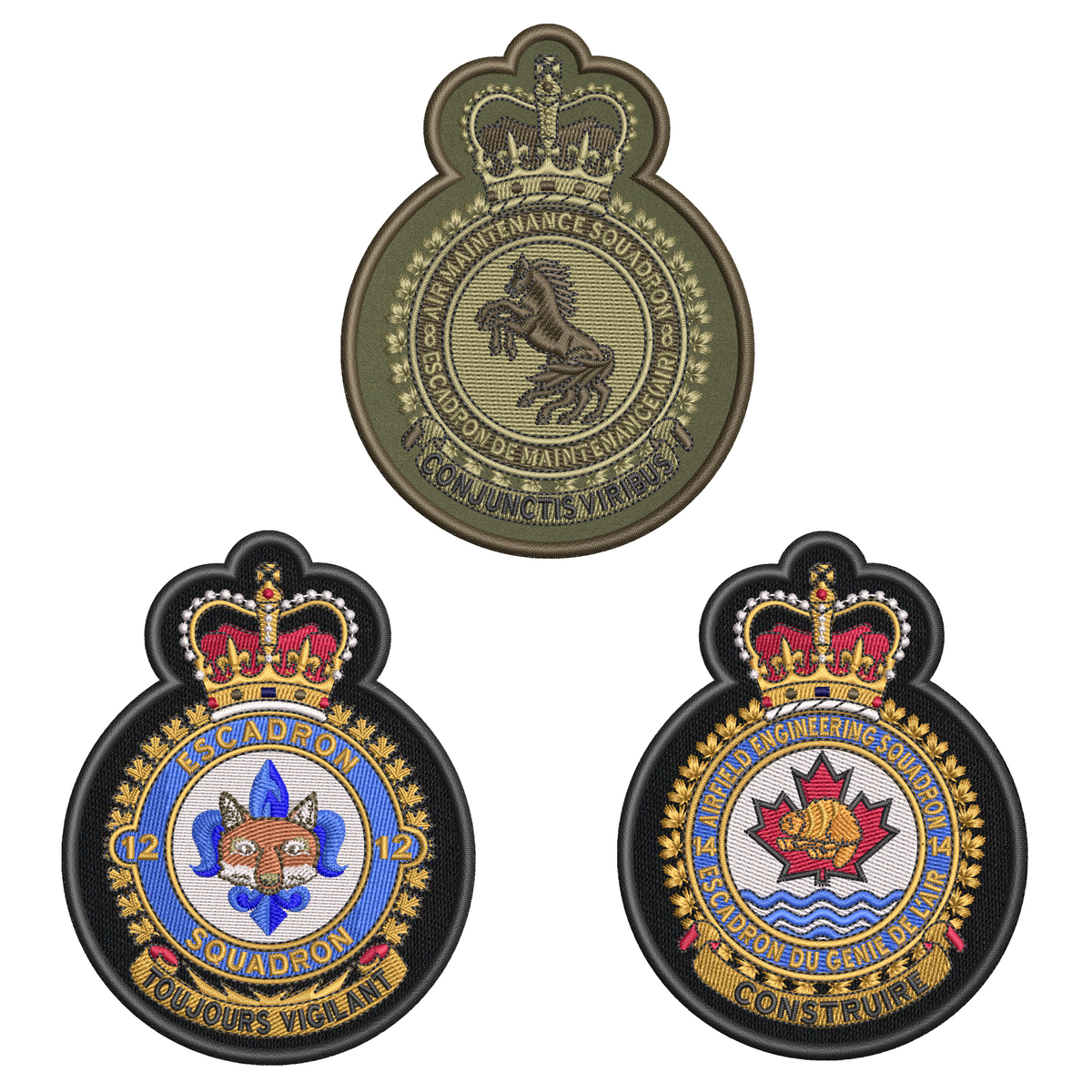 RCAF Support Unit Badges